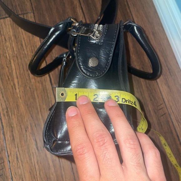 Edgy🖤y2k Steve Madden bag crossbody shoulder bag thick strap black purse - Picture 5 of 14